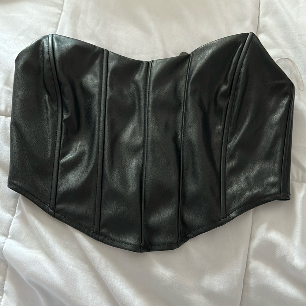 Leather corset